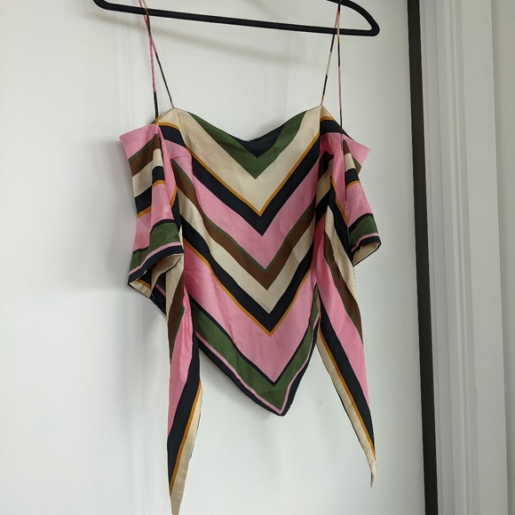 Zara silky scarf tank top - Picture 6 of 8